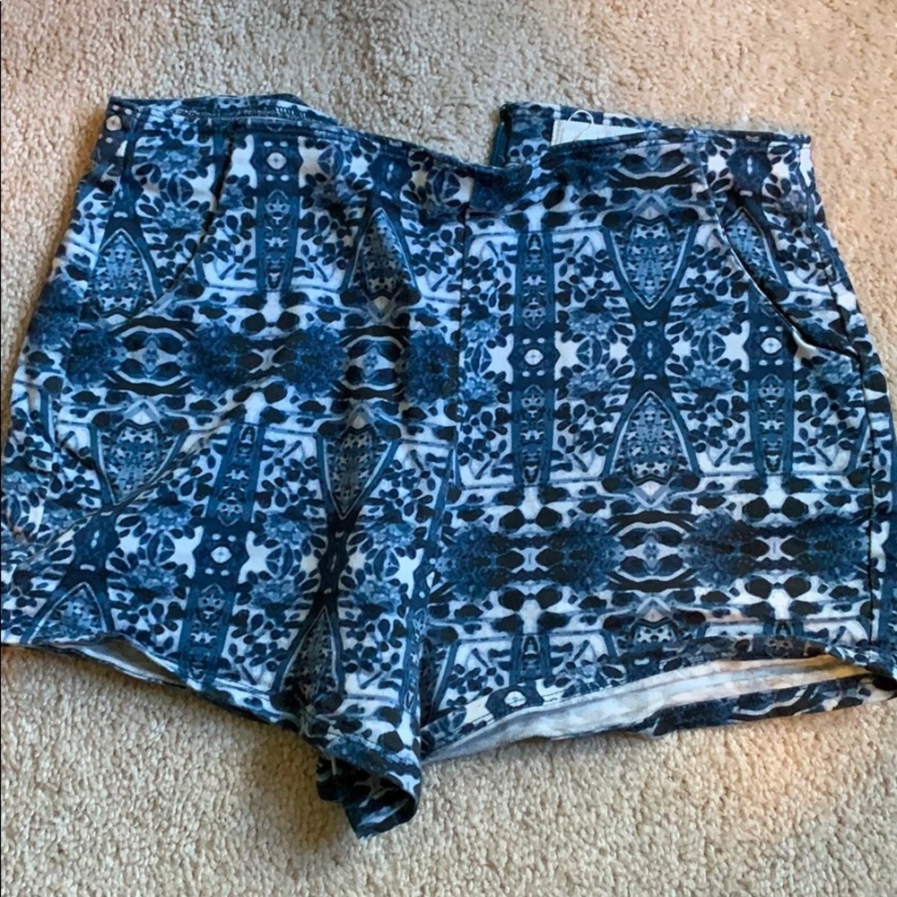 Abercrombie blue tight shorts